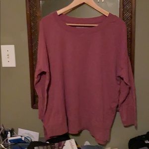 Eddie Bauer 3/4 sleeve cotton slub banded long tee